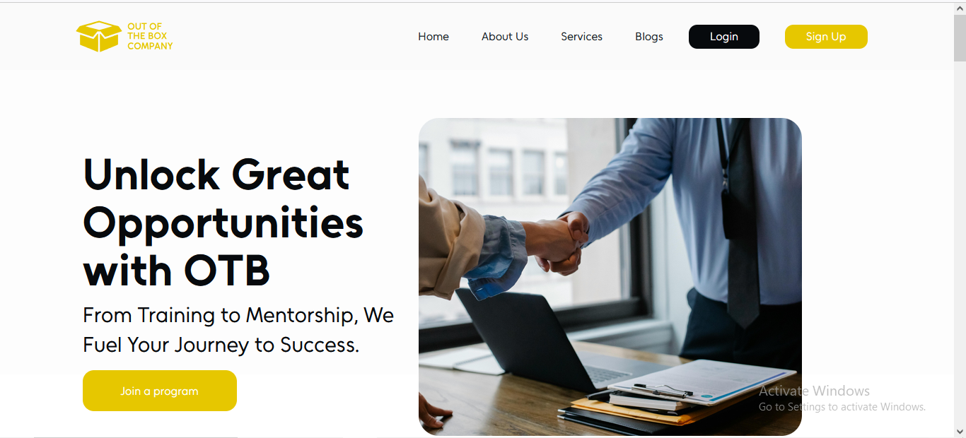 OTB Opportunities Project - Job opportunities platform interface